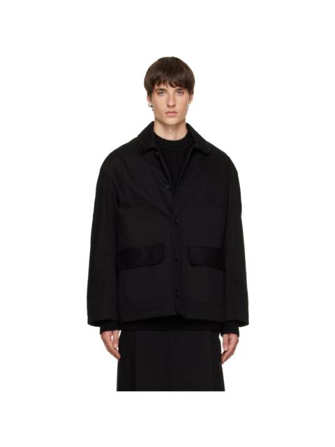Simone Rocha Black Workwear Field Jacket