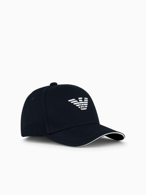 Eagle-print baseball cap