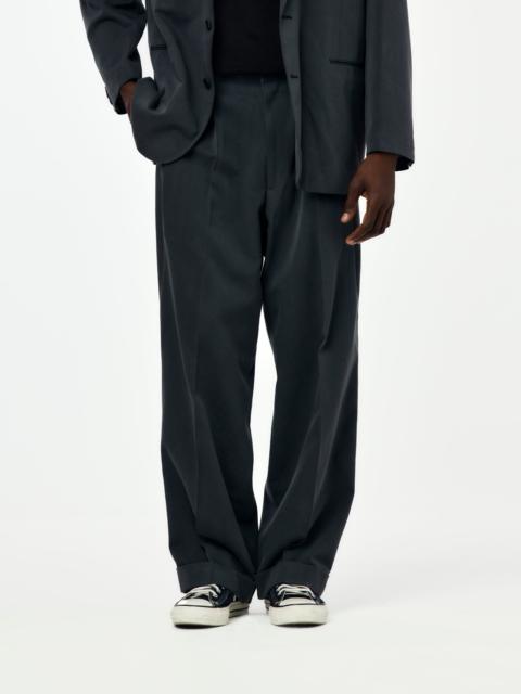 A.PRESSE WASHED SILK WIDE TROUSERS(GRAY) SIS