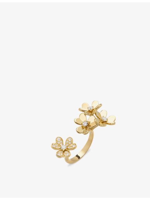 Van Cleef & Arpels Frivole 18ct yellow-gold and diamond between the finger ring