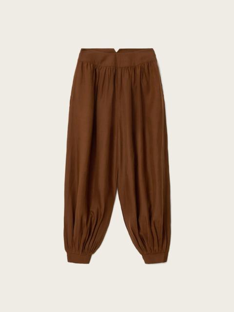 ALLSAINTS HARRIE LINEN BLEND BAGGY FIT PANTS