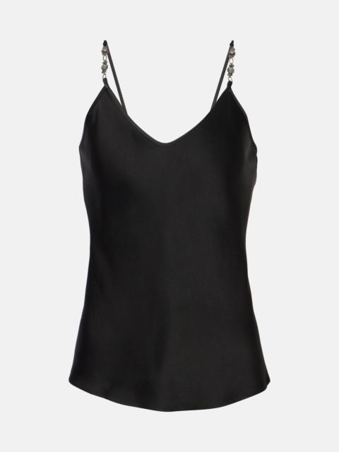 Max Mara Afelio beaded strap camisole