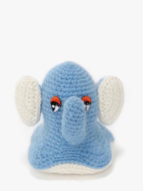 JW Anderson KNITTED ELEPHANT KEYRING
