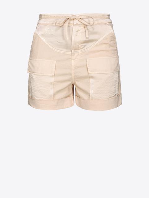 PINKO FLOWING SHORTS WITH LARGE POCKETS