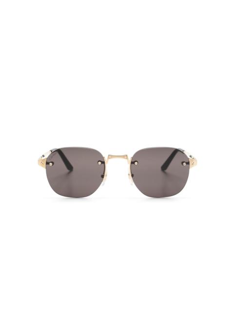 Cartier rimless square-frame sunglasses
