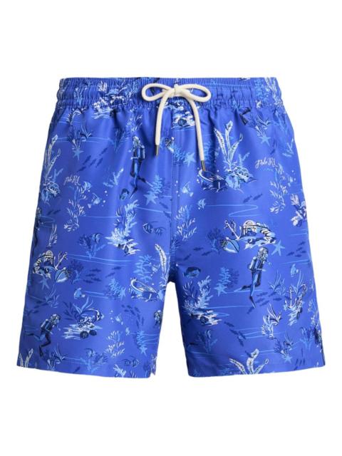 Polo Ralph Lauren graphic-print swim shorts