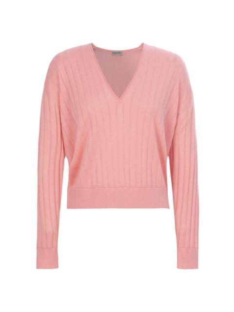 RACHEL COMEY Marion Cashmere-Silk Sweater pink