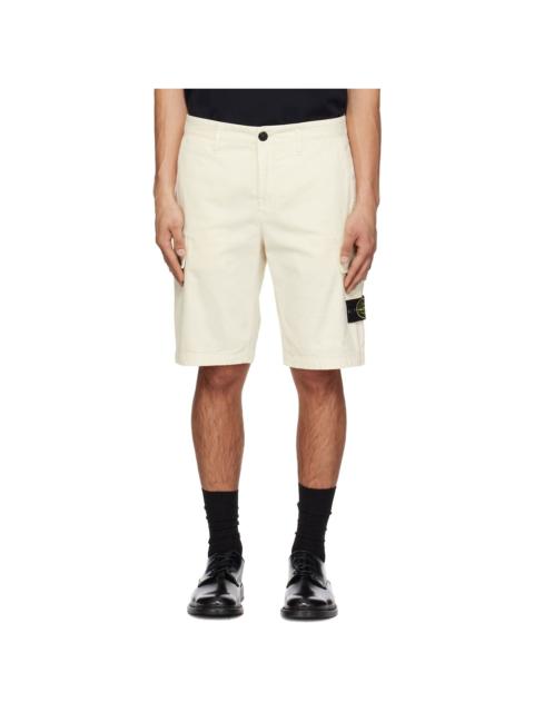 Stone Island Off-White L100018 Cargo Shorts
