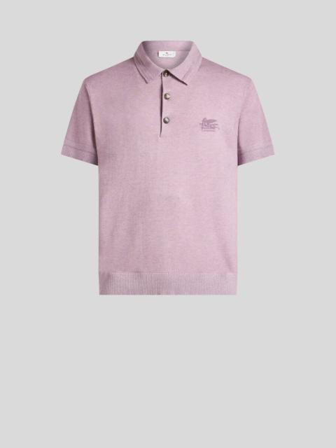 COTTON AND CASHMERE POLO SHIRT