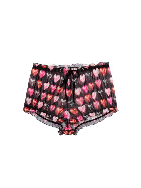 Fleur du Mal Ruched Mesh Short
