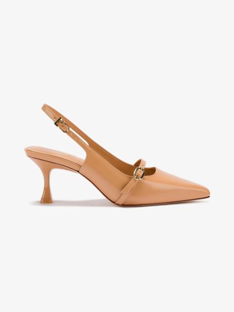 Larroudé Ines Pump In Tan Leather