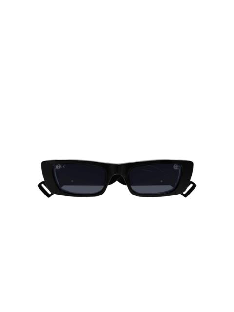GUCCI rectangle logo sunglasses