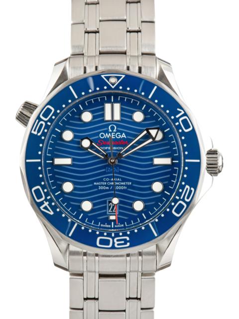 OMEGA Used Blue Dial Omega Seamaster Diver 300M Steel