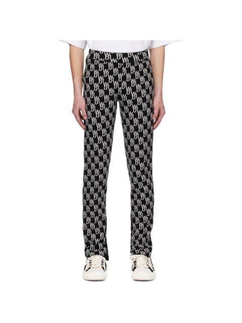 We11done Black Slit Trousers