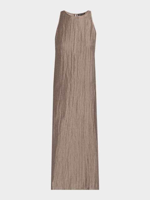 EILEEN FISHER Sleeveless Crinkled Midi Dress