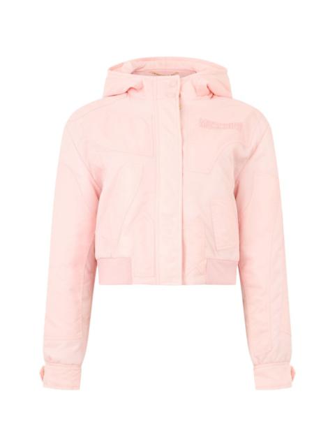 Moschino hooded zip-fastening cropped jacket
