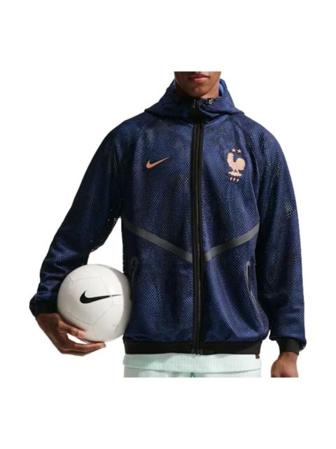 Nike Nike FFF Dri-Fit Football Anthem Jacket 'Blackend Blue Metallic Copper' IH1763-498