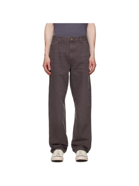 Carhartt WIP Brown Single Knee Trousers