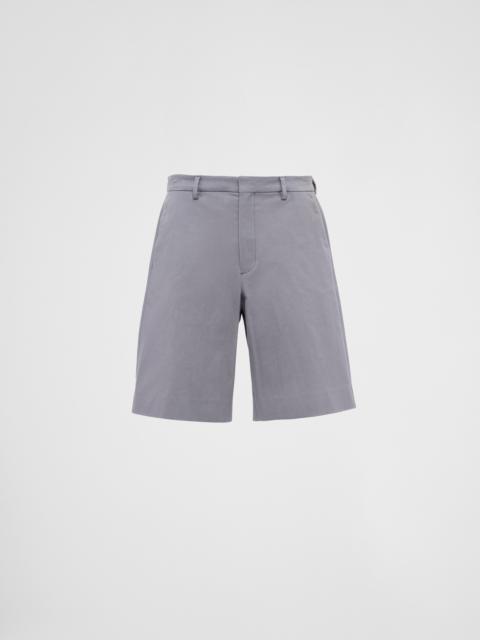 Prada Stretch cotton Bermuda shorts