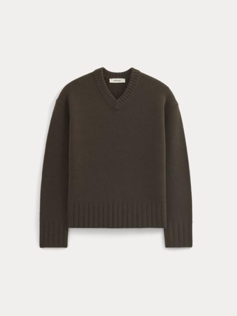 EVERLANE V-NECK SWEATER IN EXTRAFINE LUXE MERINO