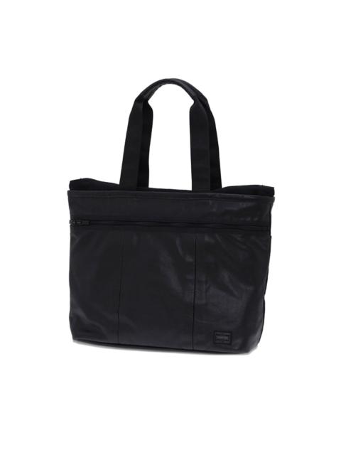 PORTER leather top-handles tote bag