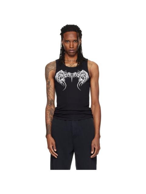 VETEMENTS Black Tattoo Tank Top