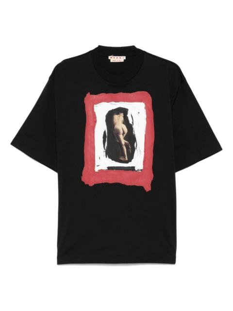 Marni painted nude T-shirt
