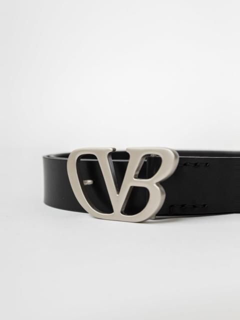 doublet Black Silver "Db" Hook Buckle Belt