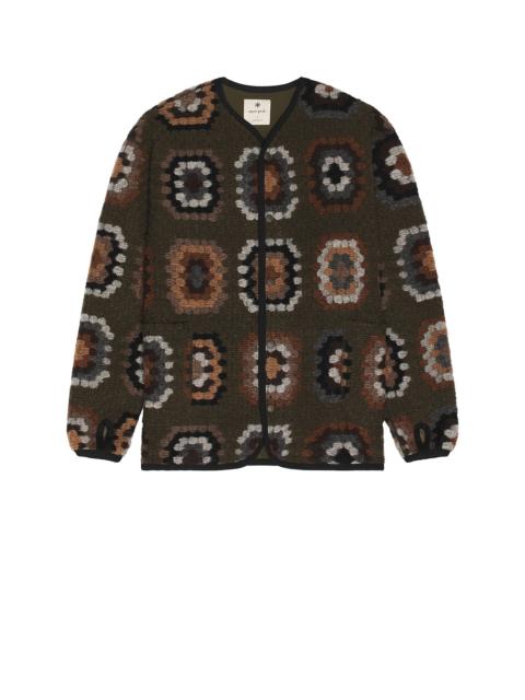 snow peak Wool Jacquard Cardigan