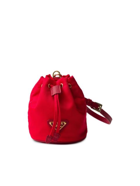 Prada mini Icon Re-Nylon keychain charm