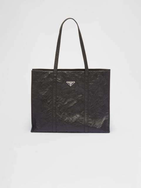 Prada Large antique nappa leather tote