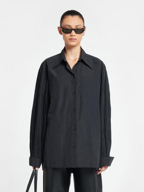 Nanushka Pleated Poplin Shirt