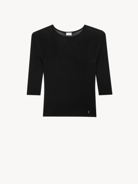★Saint Laurent★ Classic Short Sleeve T-Shirt Black 801474Y Saint Laurent T-Shirt | Saint Laurent | YSL IT