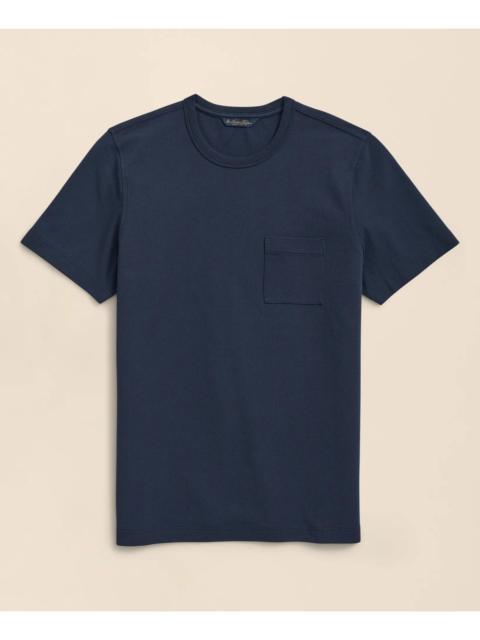 Brooks Brothers Pique T-Shirt in Garment-Washed Supima® Cotton