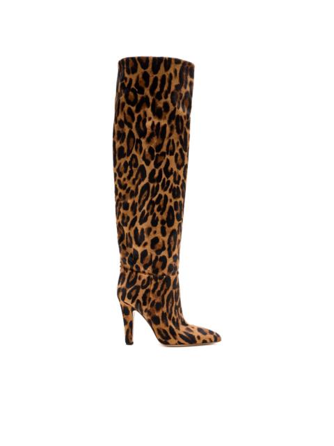 PARIS TEXAS Elsa leopard heeled boots
