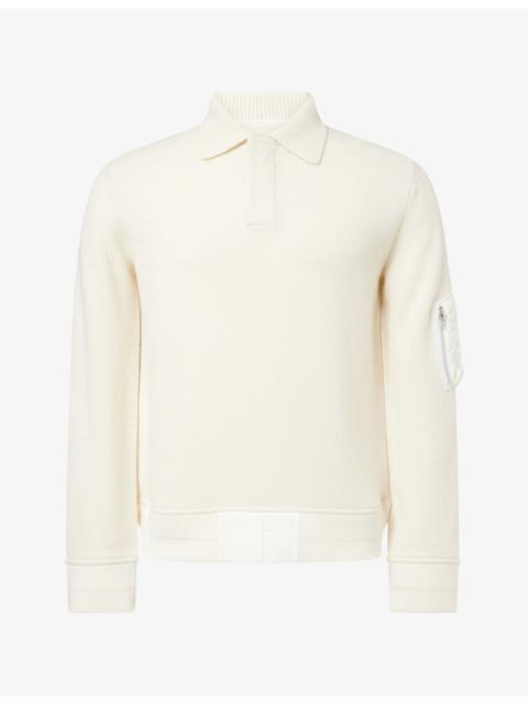 sacai Collared Relaxed-Fit Wool Jumper