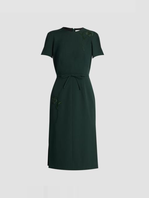 Erdem PLEATABLE WOOL TAILORED MIDI DRESS