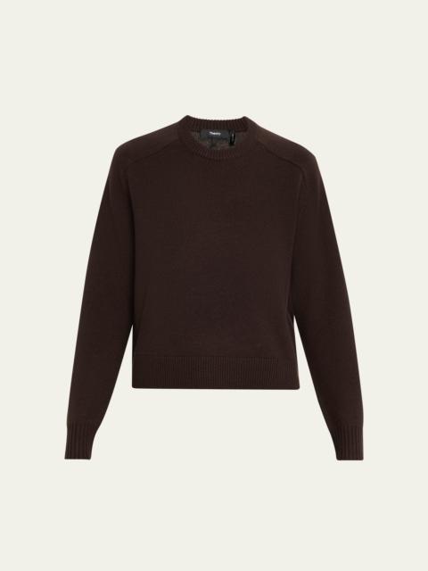 Theory Cashmere Cropped Crewneck Sweater
