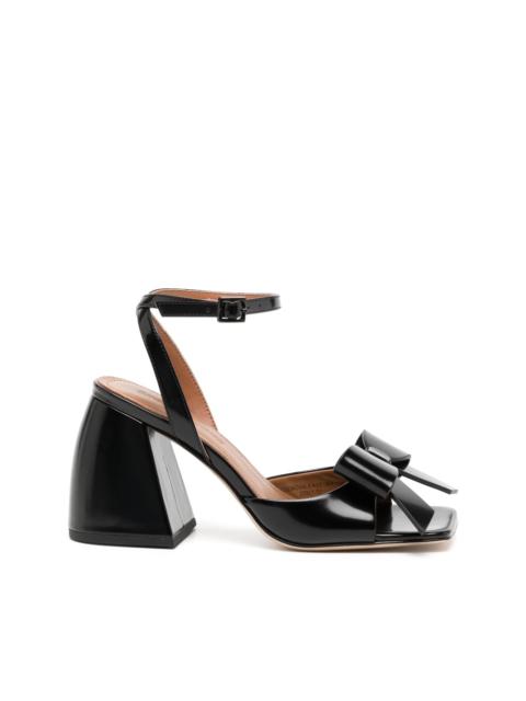 oversize-bow detail sandals