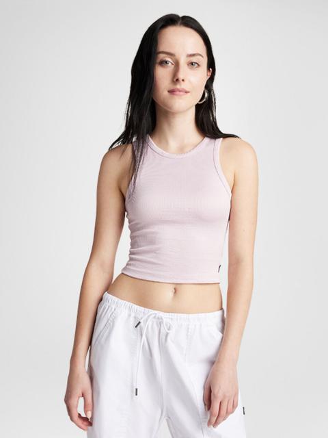 Converse Cropped Ribbed Knit Tank Top