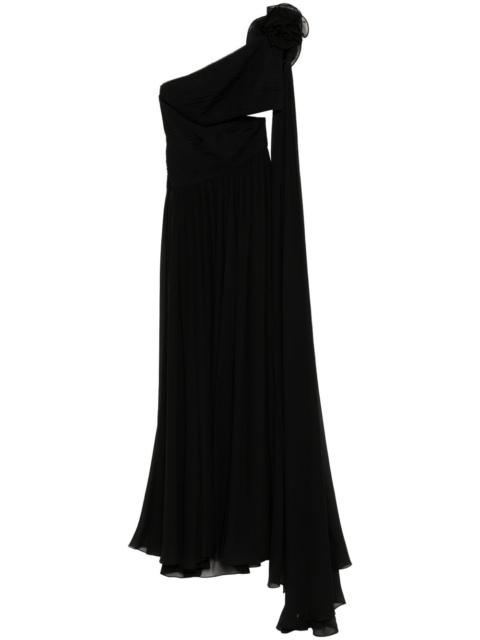 ELIE SAAB asymmetric silk gown