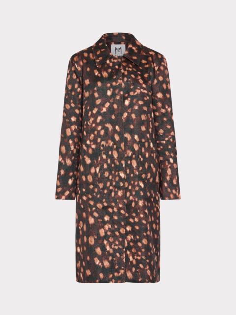 MILLY Paityn Jacquard Leopard Coat