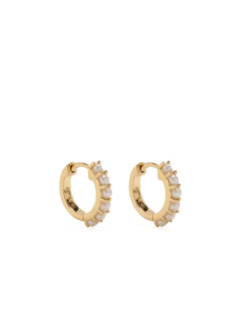 MISSOMA pearl huggie hoops