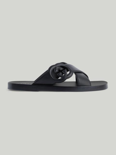 GUCCI Men's Interlocking G slide sandal