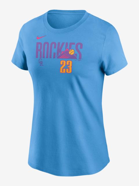 Nike Kris Bryant Colorado Rockies City Connect Fuse Women's Nike MLB T-Shirt