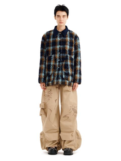 Collina Strada NAVY CAMEL PLAID STABLE JACKET