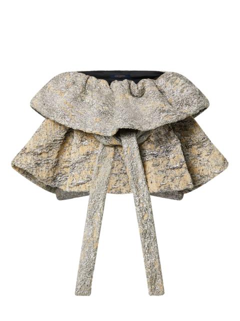 Louis Vuitton Molten Lava Peplum Mini Skirt