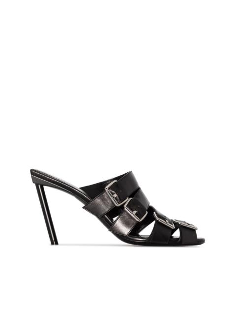 BALENCIAGA strappy buckled 80mm mules