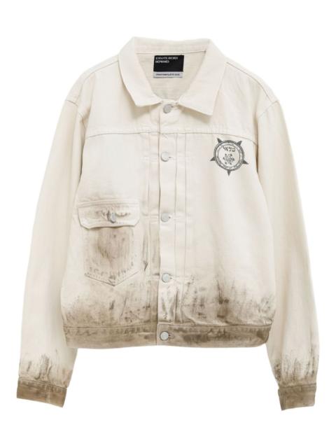 Enfants Riches Déprimés Type VIII graphic-print distressed denim jacket