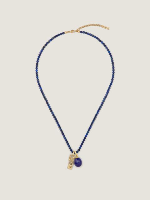 Givenchy LUCKY CHARMS NECKLACE IN LAPIS LAZULI, METAL AND ENAMEL